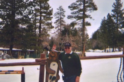 Mountain John with pet bear